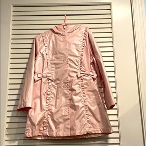 Pretty shiny pink rain coat from Gymboree